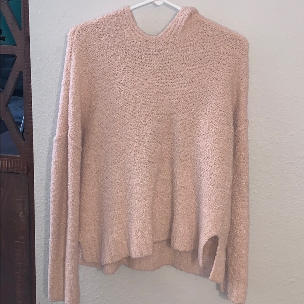 Pink Wool Hoodie